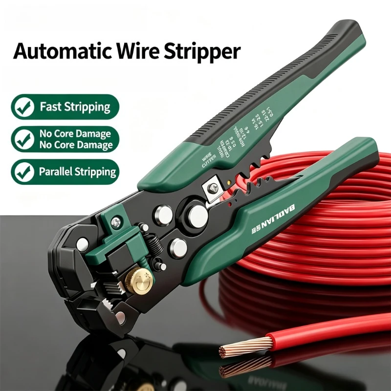 Automatic Wire Stripper Cutter - Professional Crimper Cable Cutter Adjustable Automatic