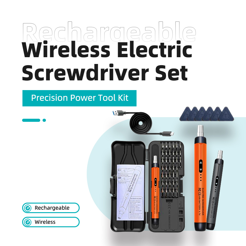 Electric Screwdriver Rechargeable Usb - Electric Screwdriver Set CRV Precision Power