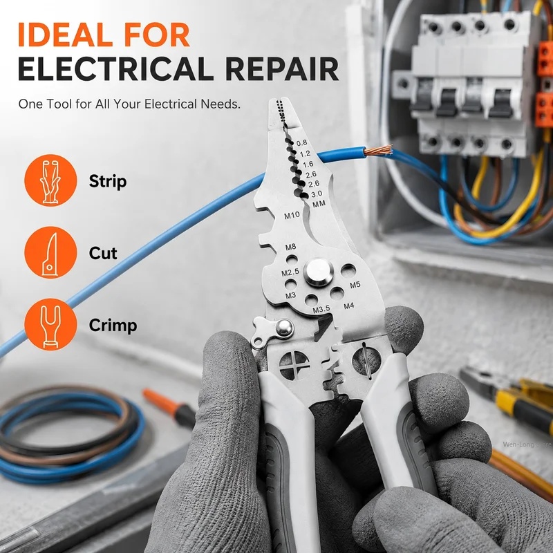 Heavy Duty Industrial Wire Str - Automatic Wire Stripper Cutter 评论和价格