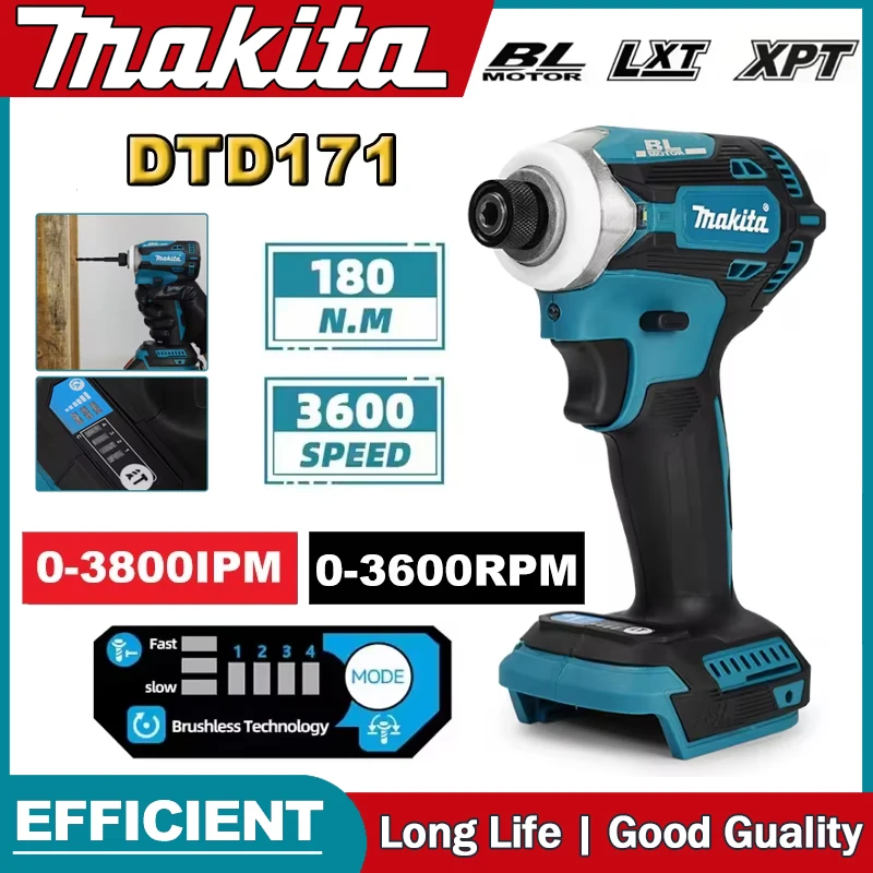 Makita DTD171 Brushless Impact - Brushless Cordless Electric Drill 18V 评论和价格