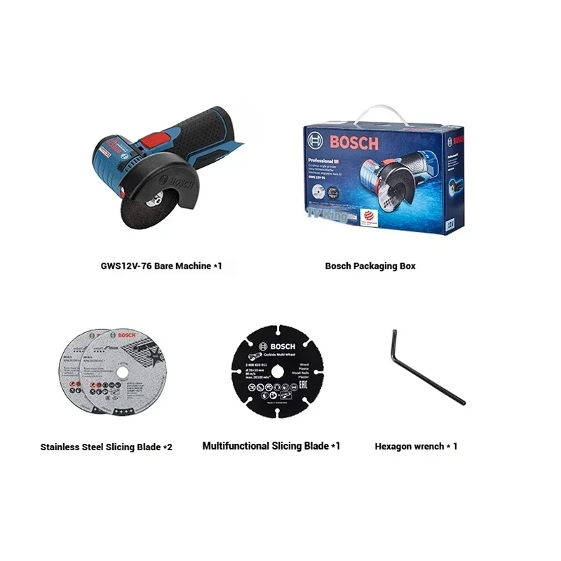 Bosch GWS 12V-76 12V Brushless - Brushless Angle Grinder Battery Powered 评论和价格
