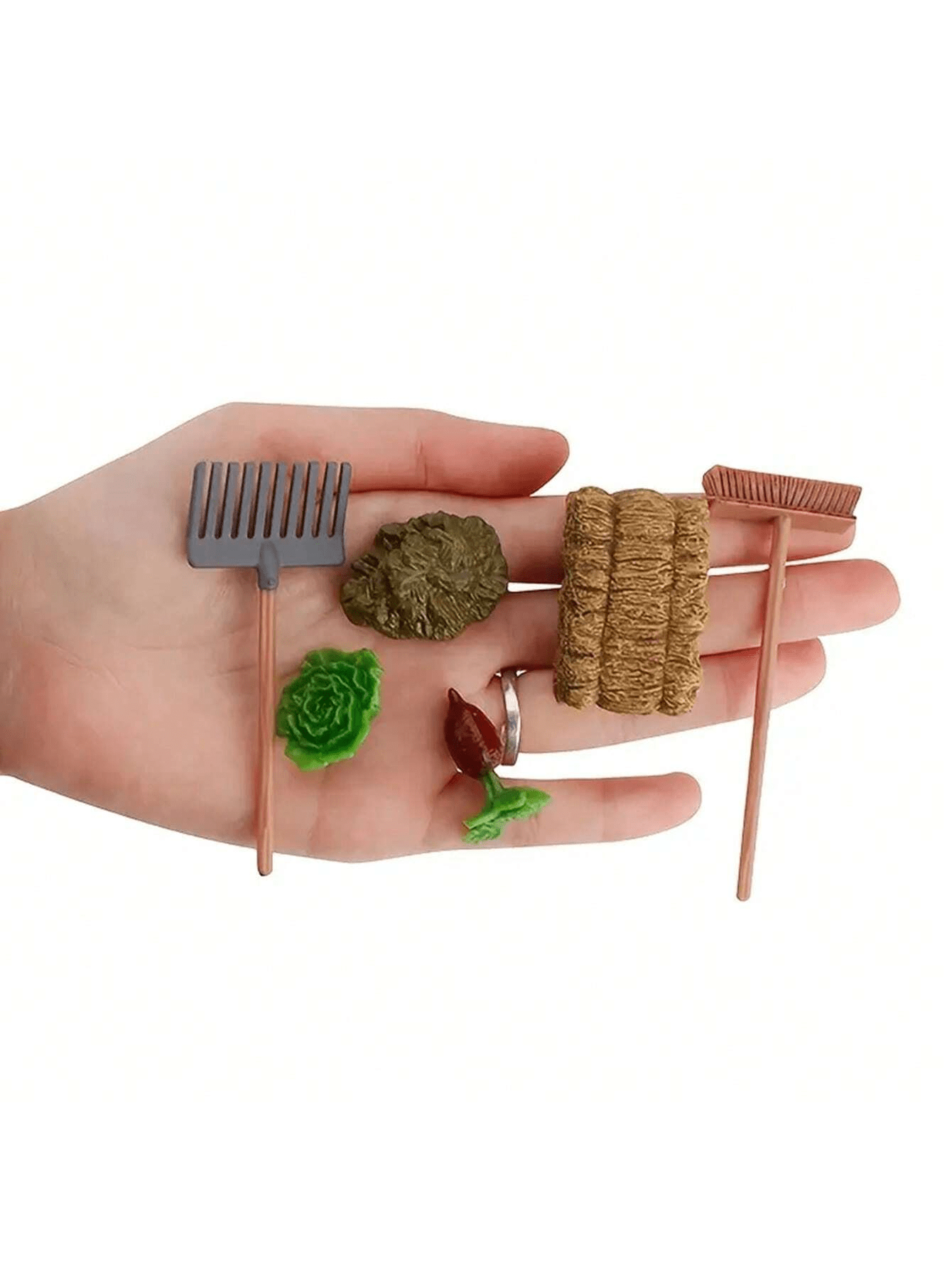 Dollhouse Miniature Farm Tools - Garden Tools 评论和价格
