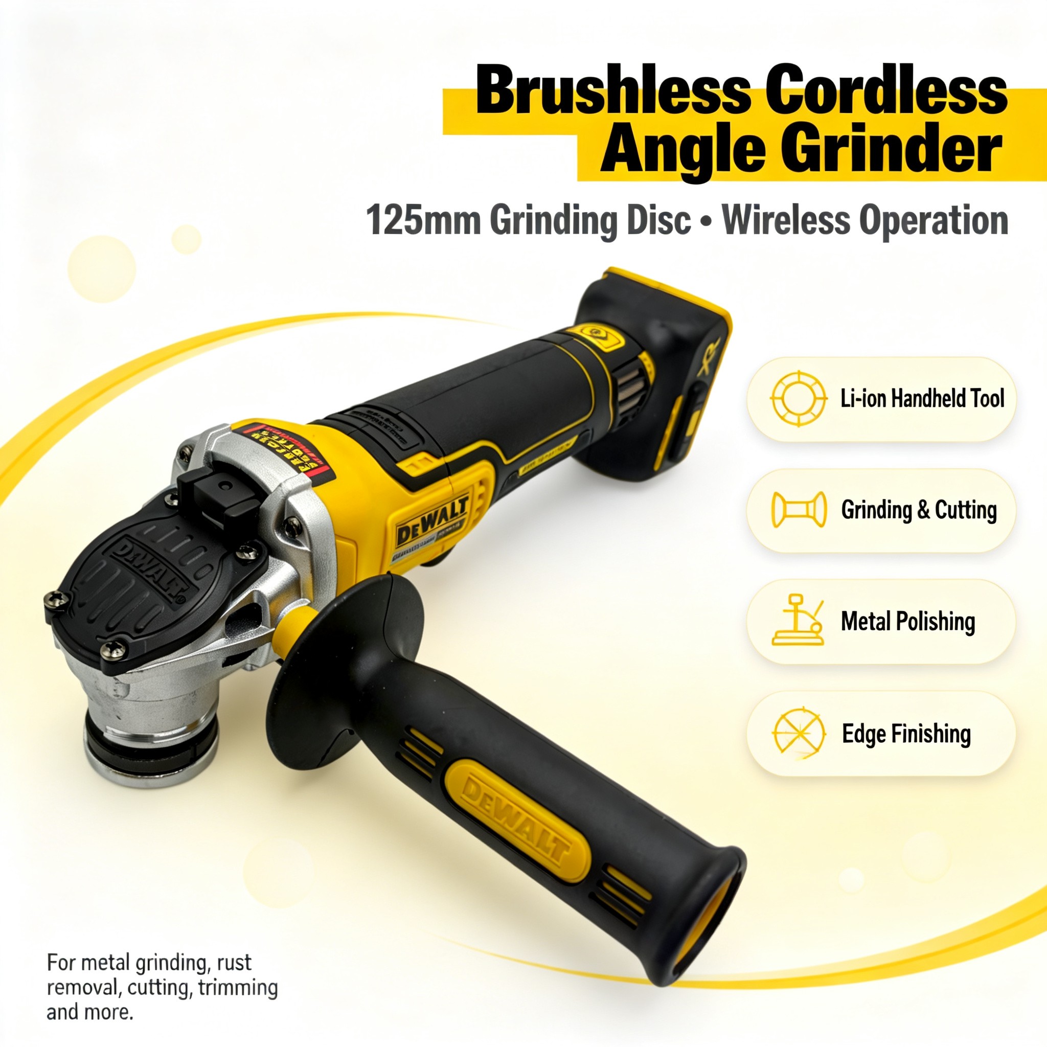 DEWALT DCG406 9000RPM Brushles - Brushless Angle Grinder Battery Powered 评论和价格
